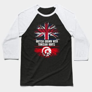 British Grown with Tunisian Roots UK Flag England Britain Union Jack Baseball T-Shirt